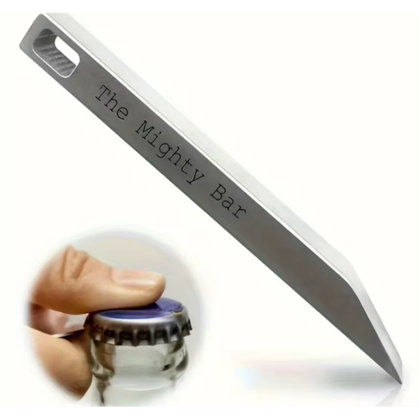 Edc Carry Pocket Knife - Mighty Bar zakmes & flesopener -