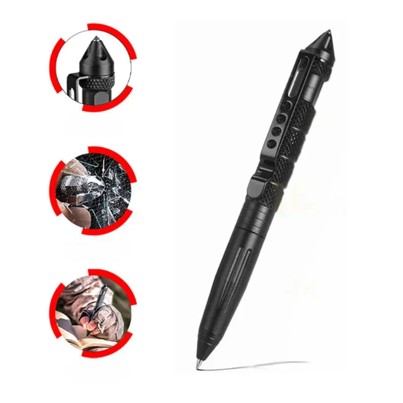 Pen Tactical Glass - Multifunctionele tactische pen Zelfverdediging Noodoverleving Antislipglasbreker