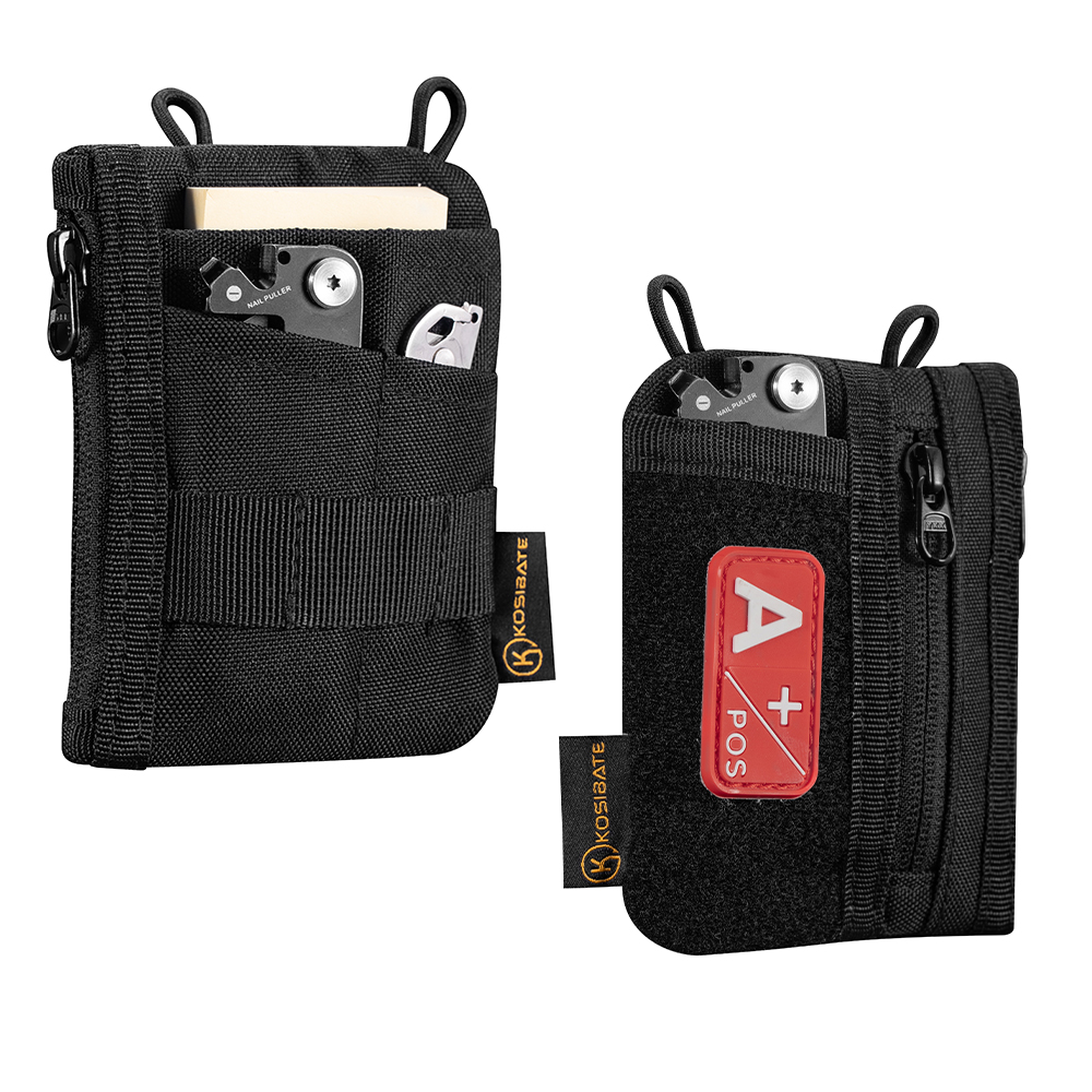 Edc Everyday Carry Gear - EDC-organizerzakje met doe-het-zelf-patchgebied voor dagelijks gebruik,