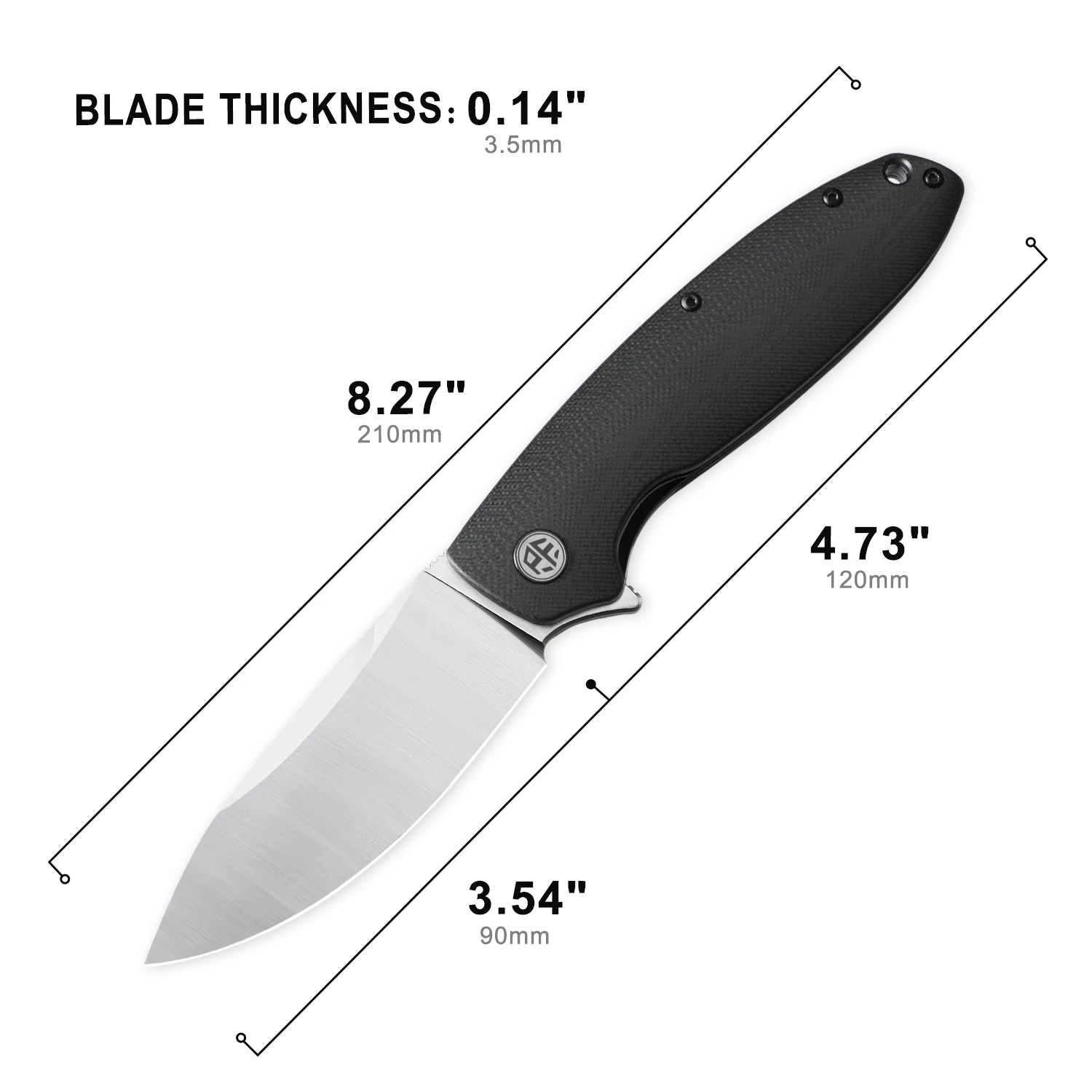 Versteende Vis PFB01 Zakmes D2 - Pocket Knife Ceramic recensie en prijs