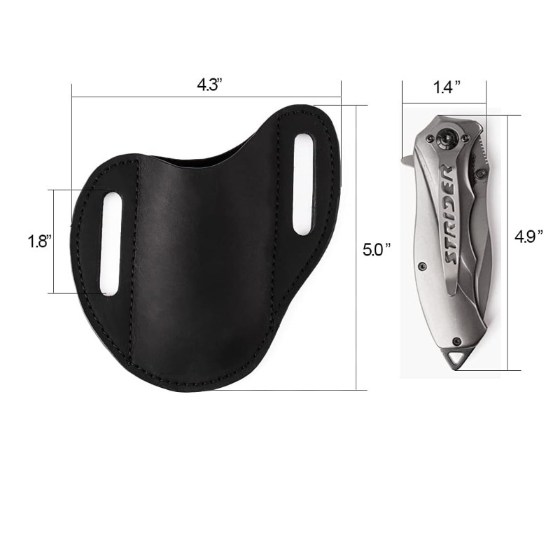 Echt lederen tas voor zakmesho - Edc Carry Belt recensie en prijs