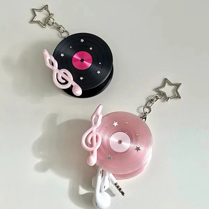 Koreaanse retro vinylplaat hoo - Cable Winder Keychain recensie en prijs