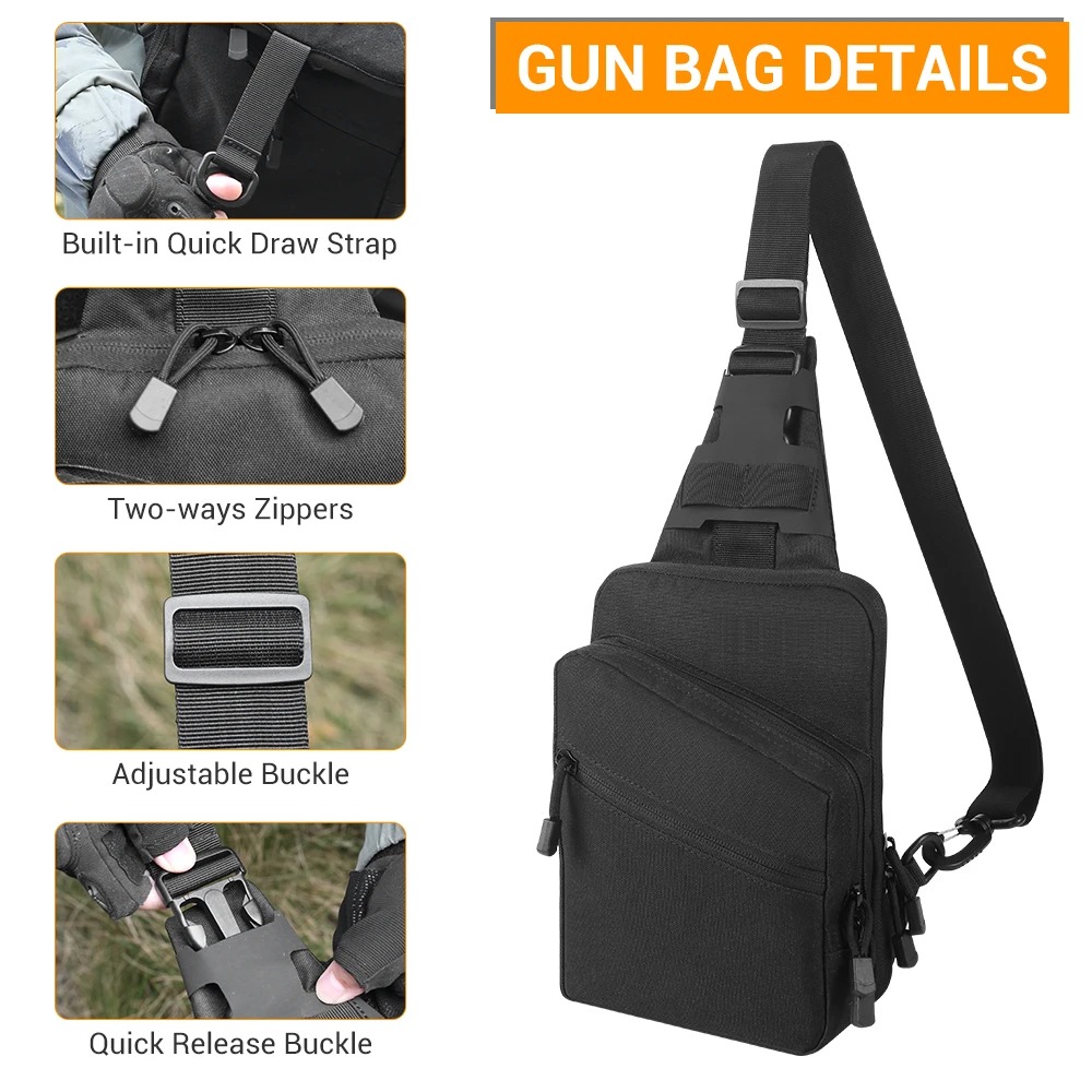 Tactische pistooltas, verborge - Appendix Carry Edc recensie en prijs