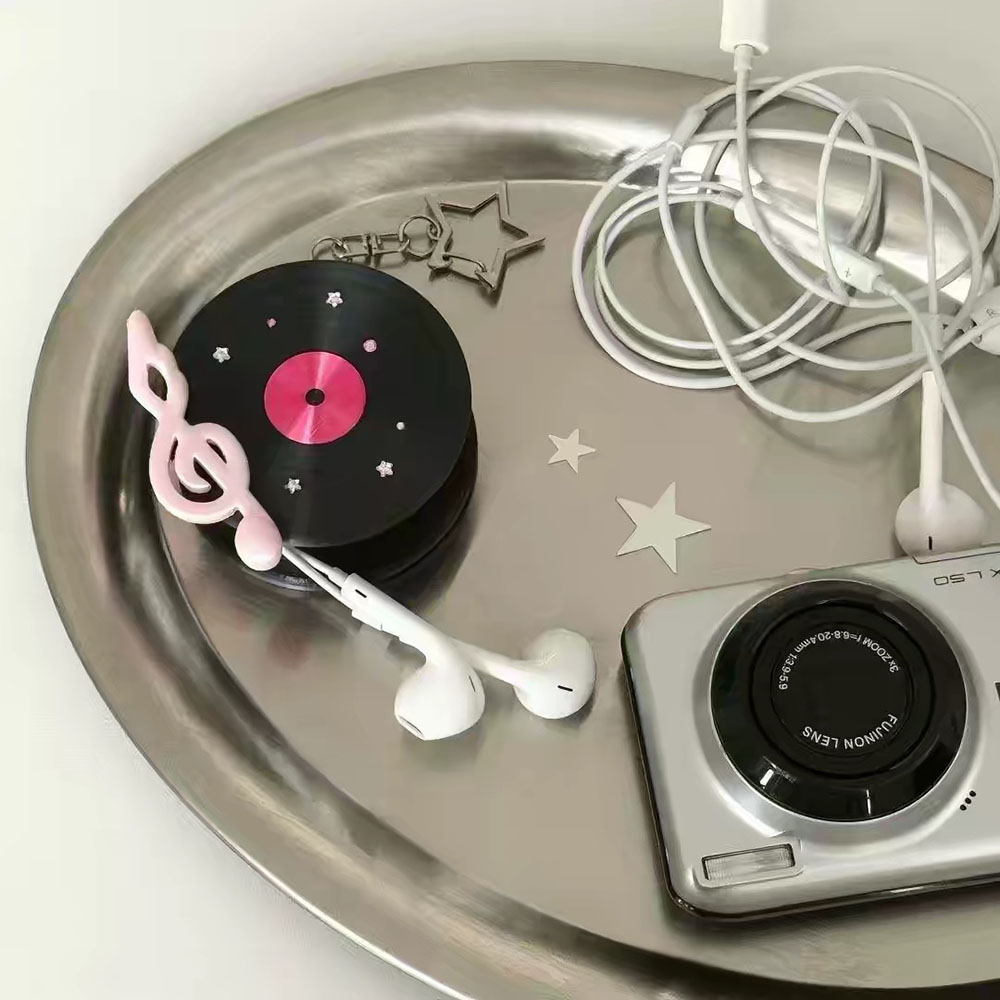 Kawaii vinylplaten-kabeloproll - Cable Winder Keychain recensie en prijs